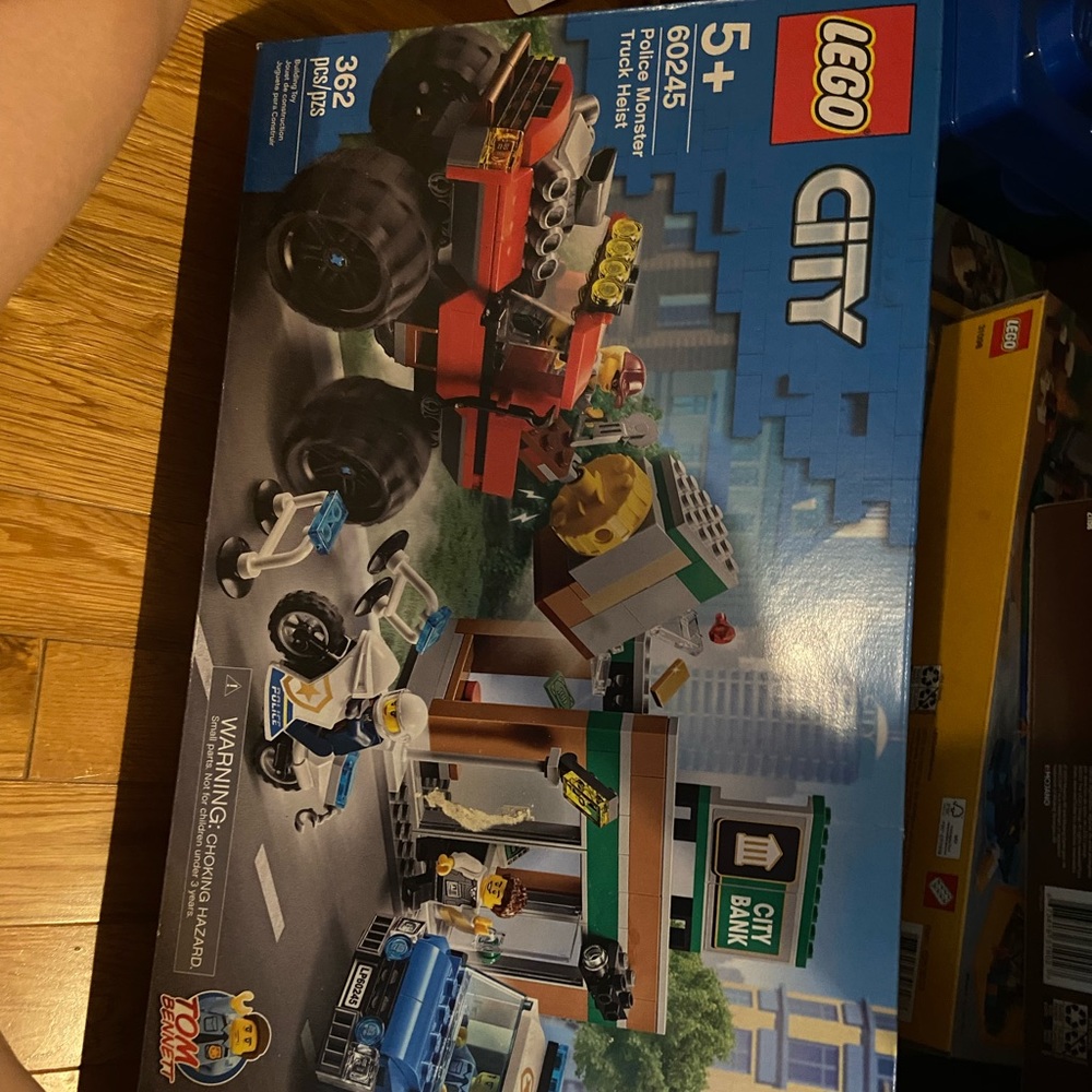 lego city police monster truck heist, never opened, retired product